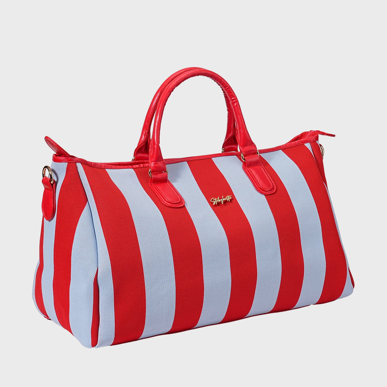 CITY GIRL TRAVEL BAG - RED / BLUE