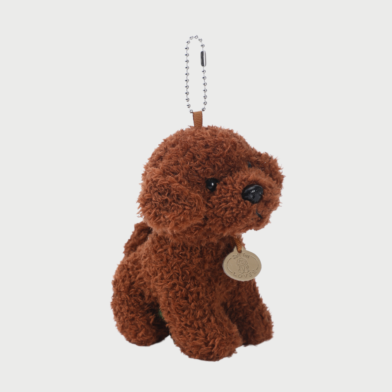 FLUFFY POODLE CHARM - BROWN