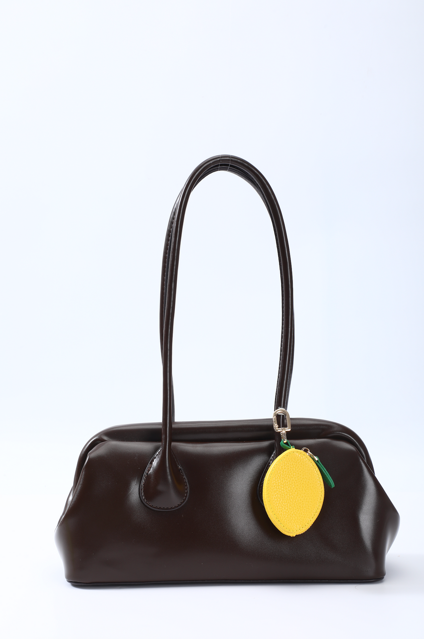 LEATHER LEMON CHARM - LEMON