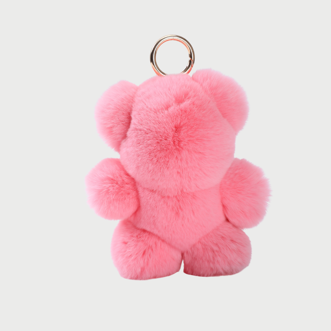FLUFFY BEAR CHARM - BROWN