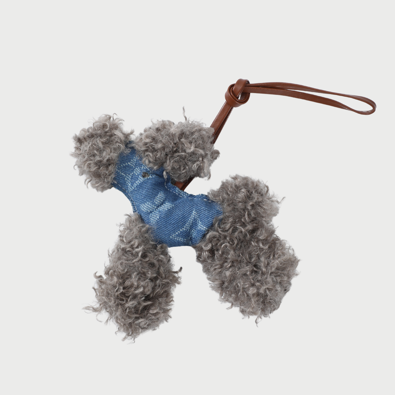 TOY POODLE CHARM - GREY
