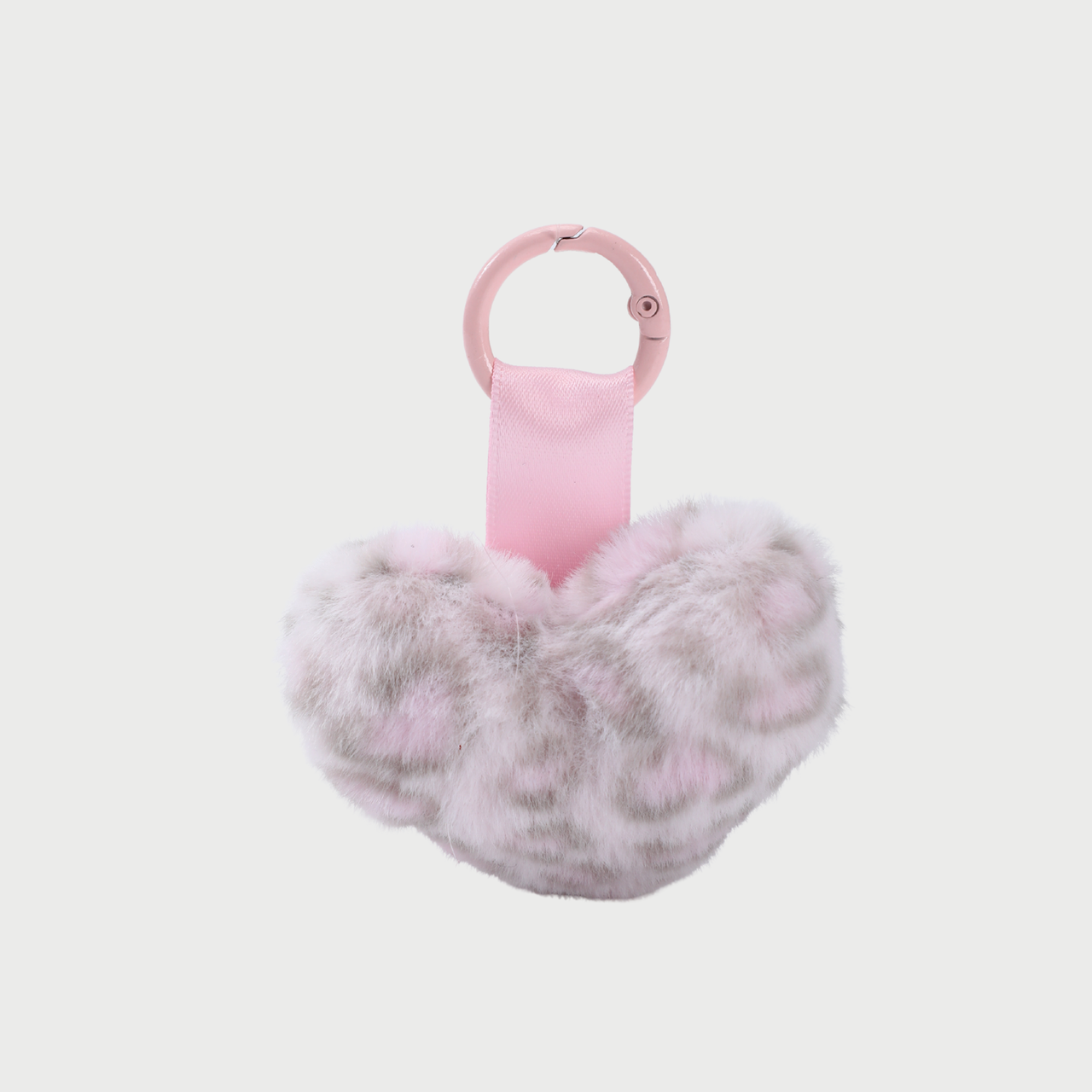 LEOPARD HEART CHARM - PINK
