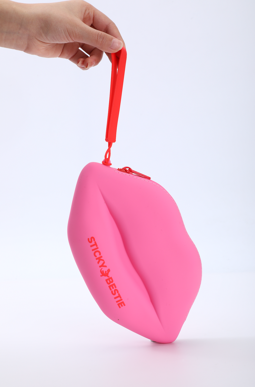 SILICONE LIP POUCH - PINK