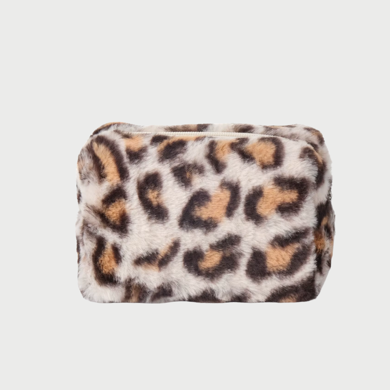 FLUFFY POUCH - LEOPARD