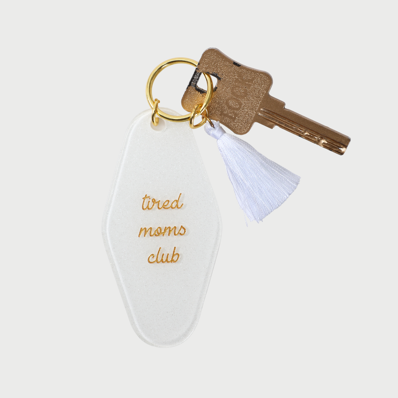 QUOTE KEYCHAIN - WHITE