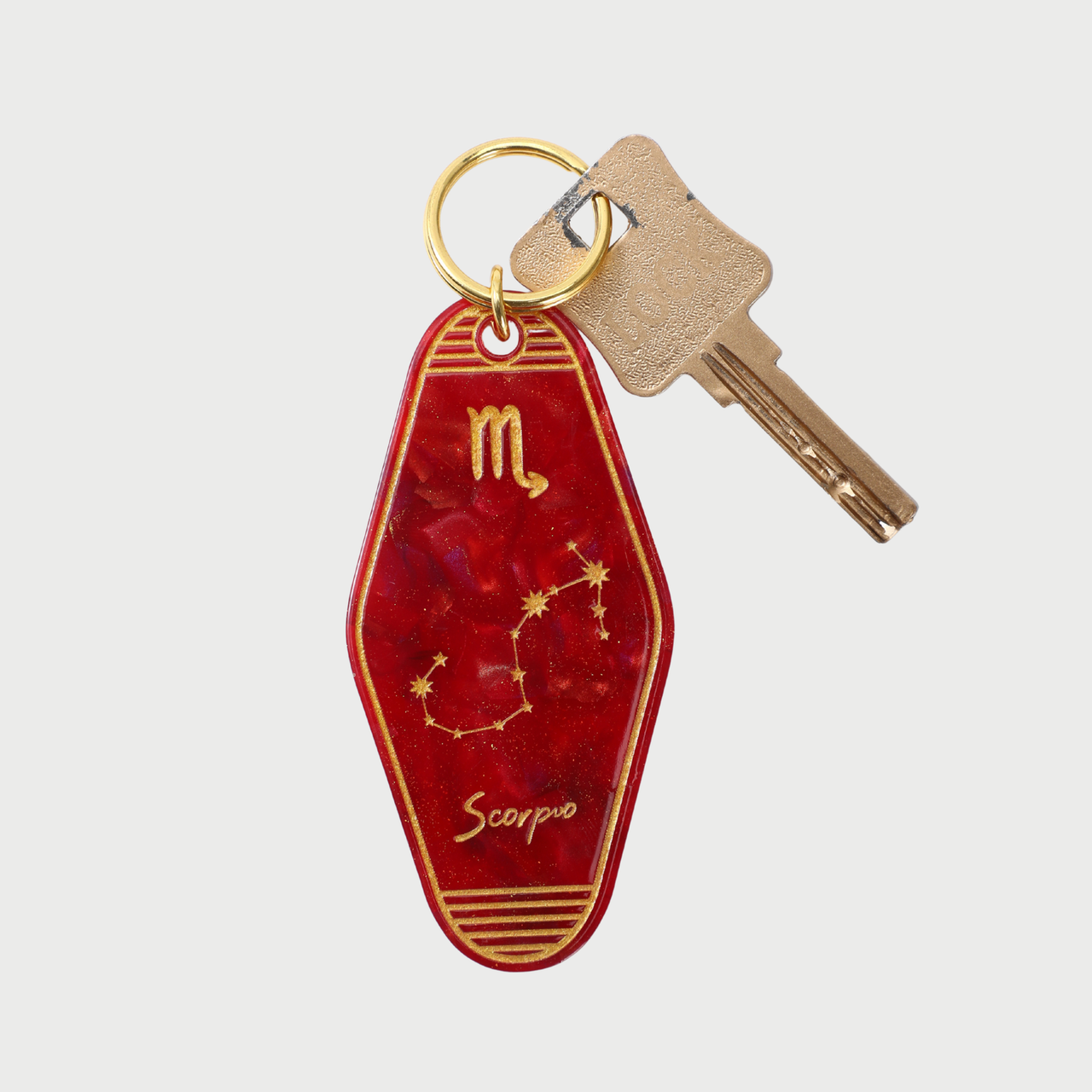 SCORPIO KEYCHAIN - RED