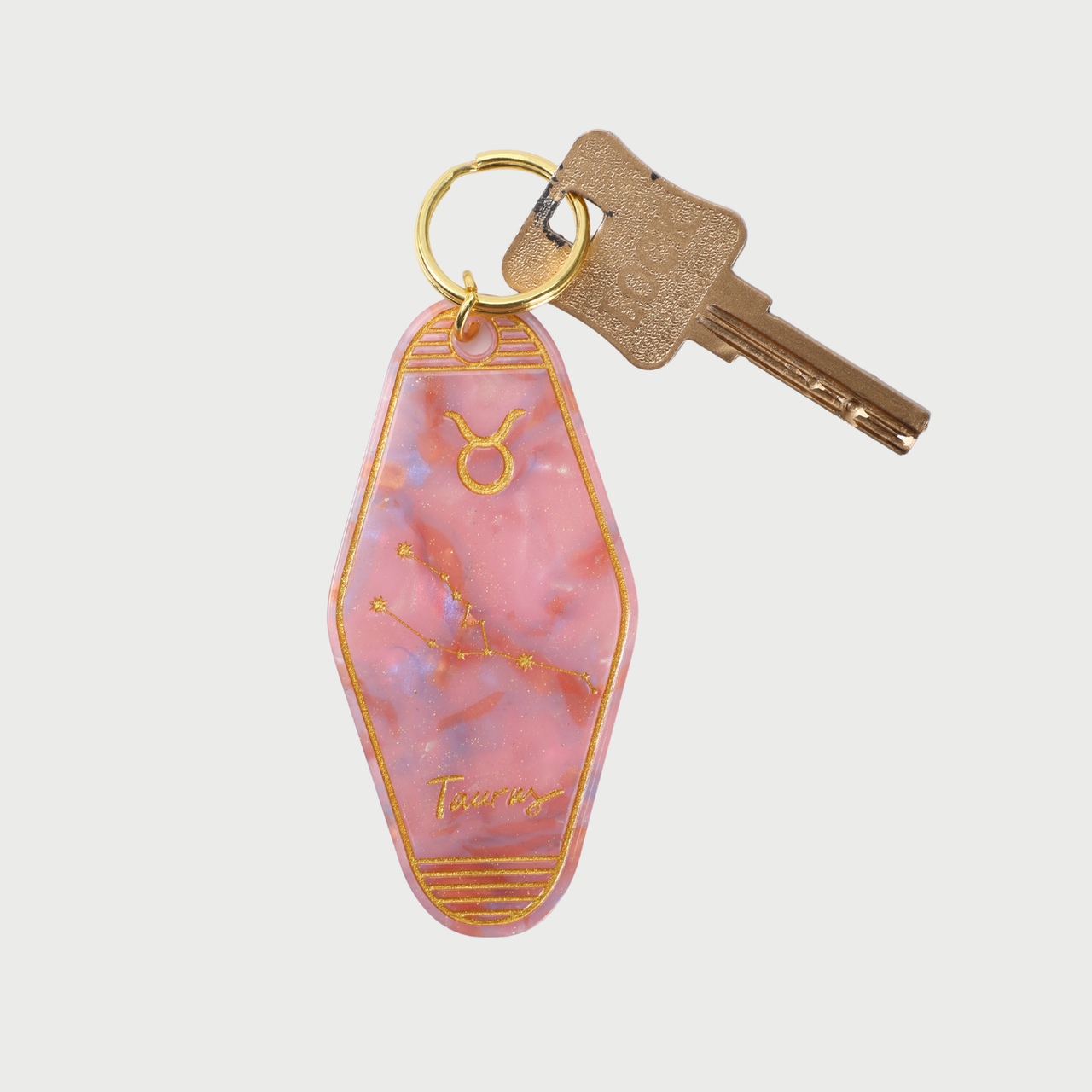 TAURUS KEYCHAIN - PINK