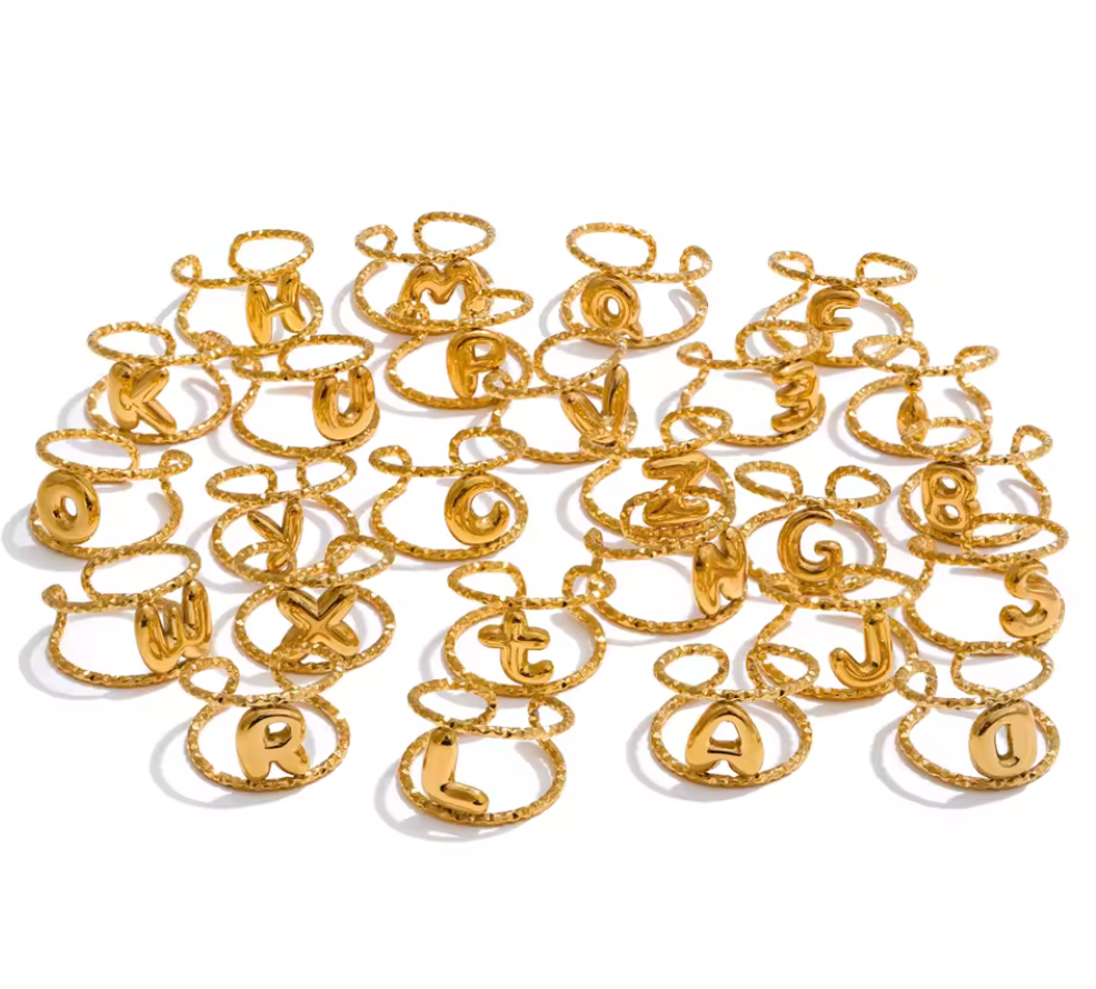 INITIALS RING * ALL LETTERS
