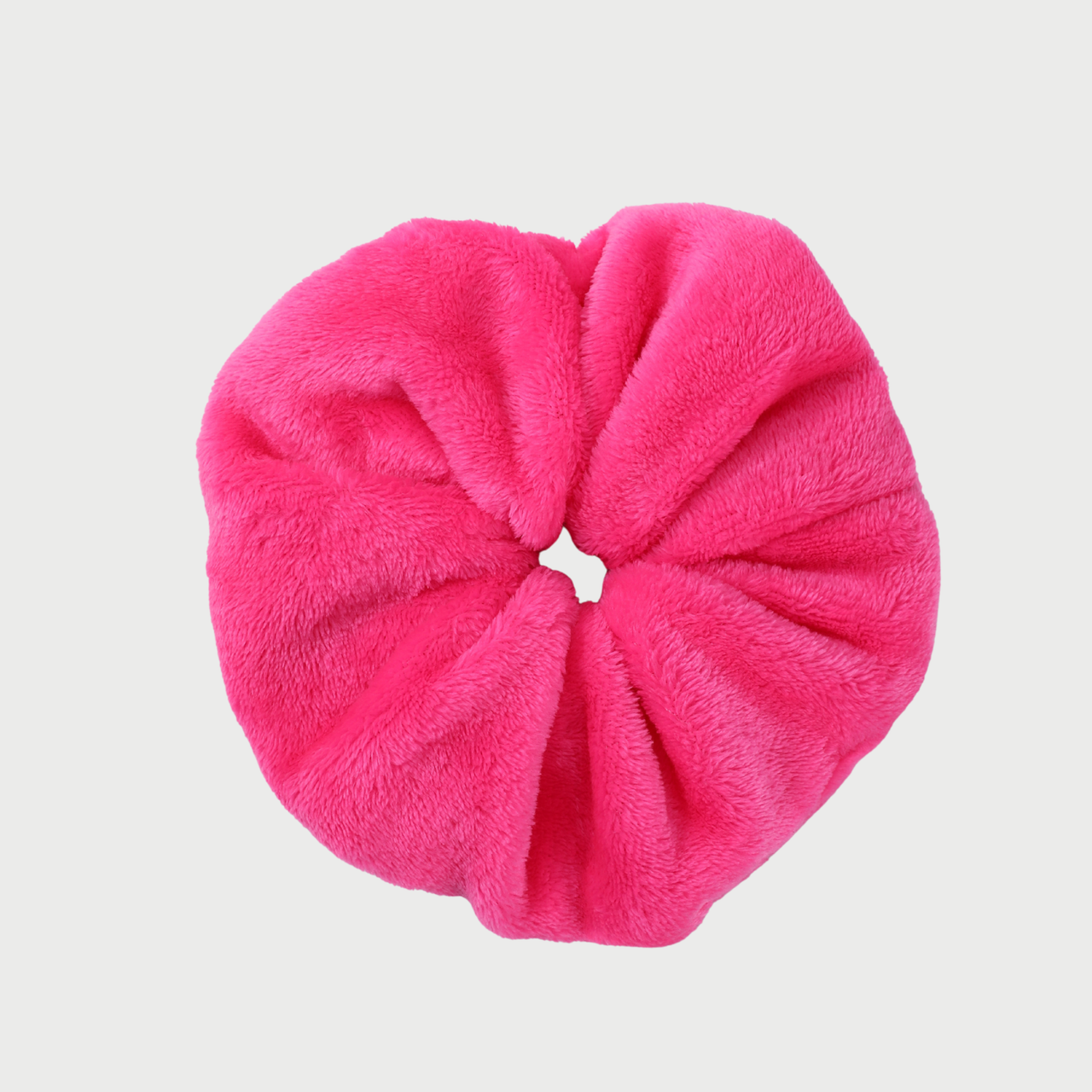 VELVET SCRUNCHIE - HOT PINK