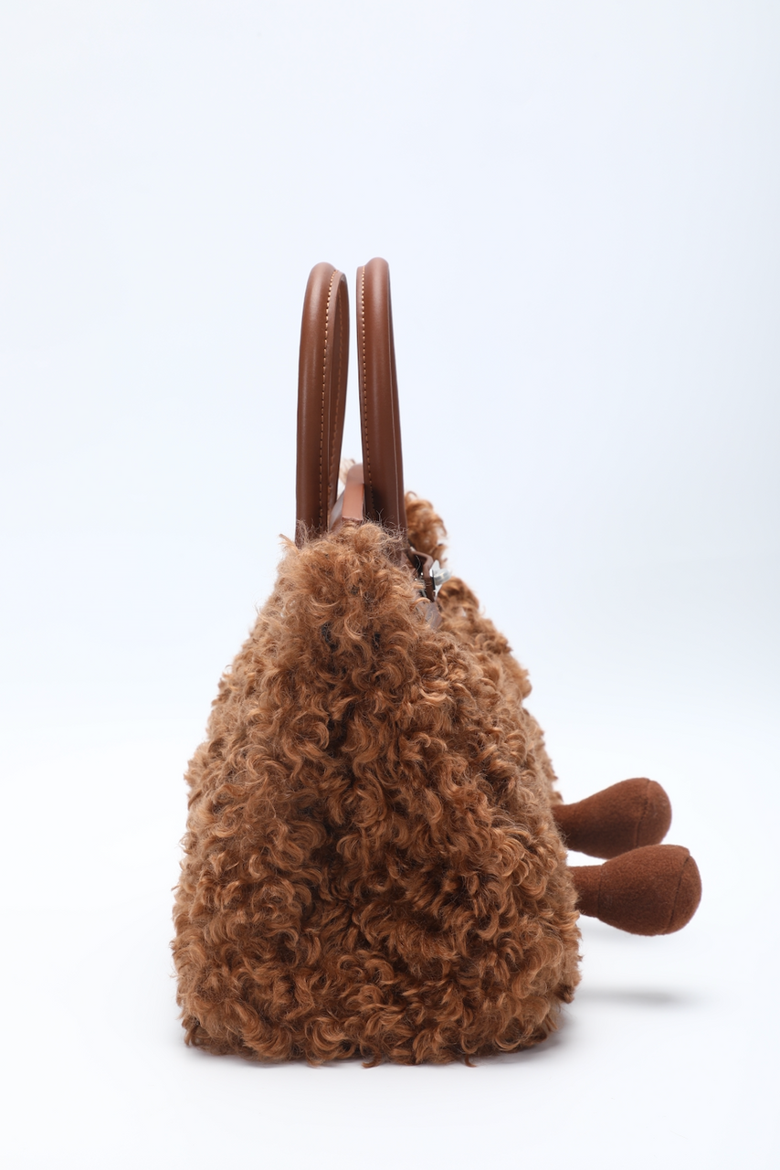 TOY POODLE BAG - BROWN