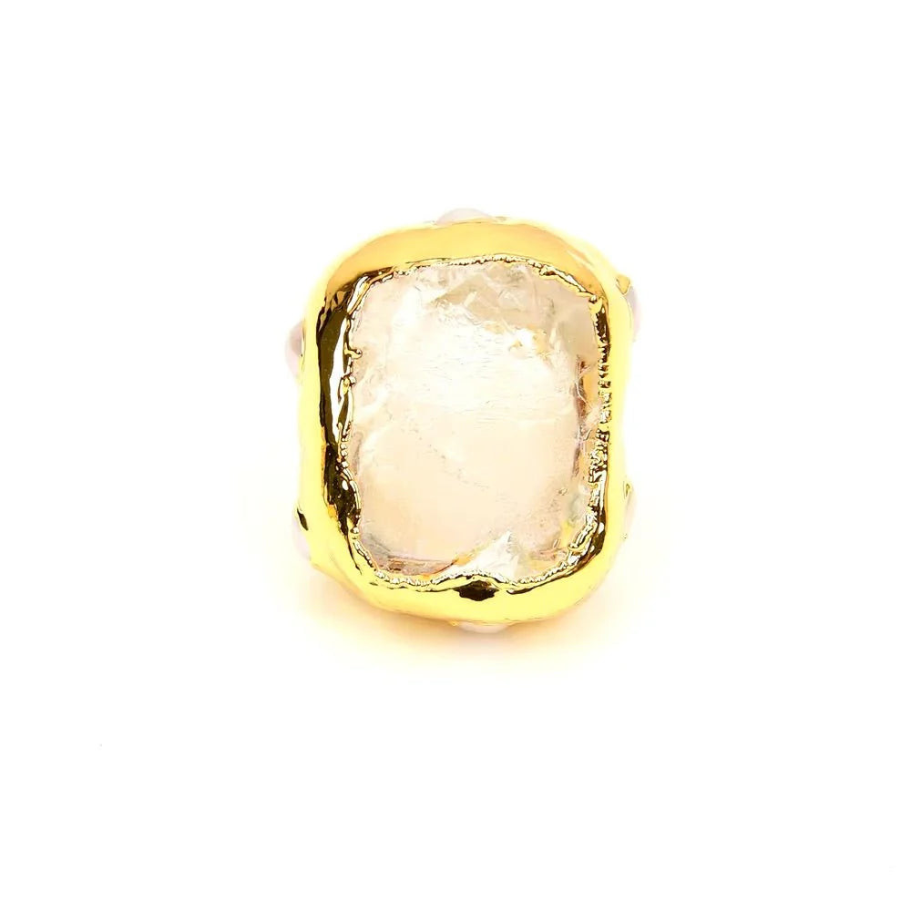 LILA PEARL STONE - GOLD