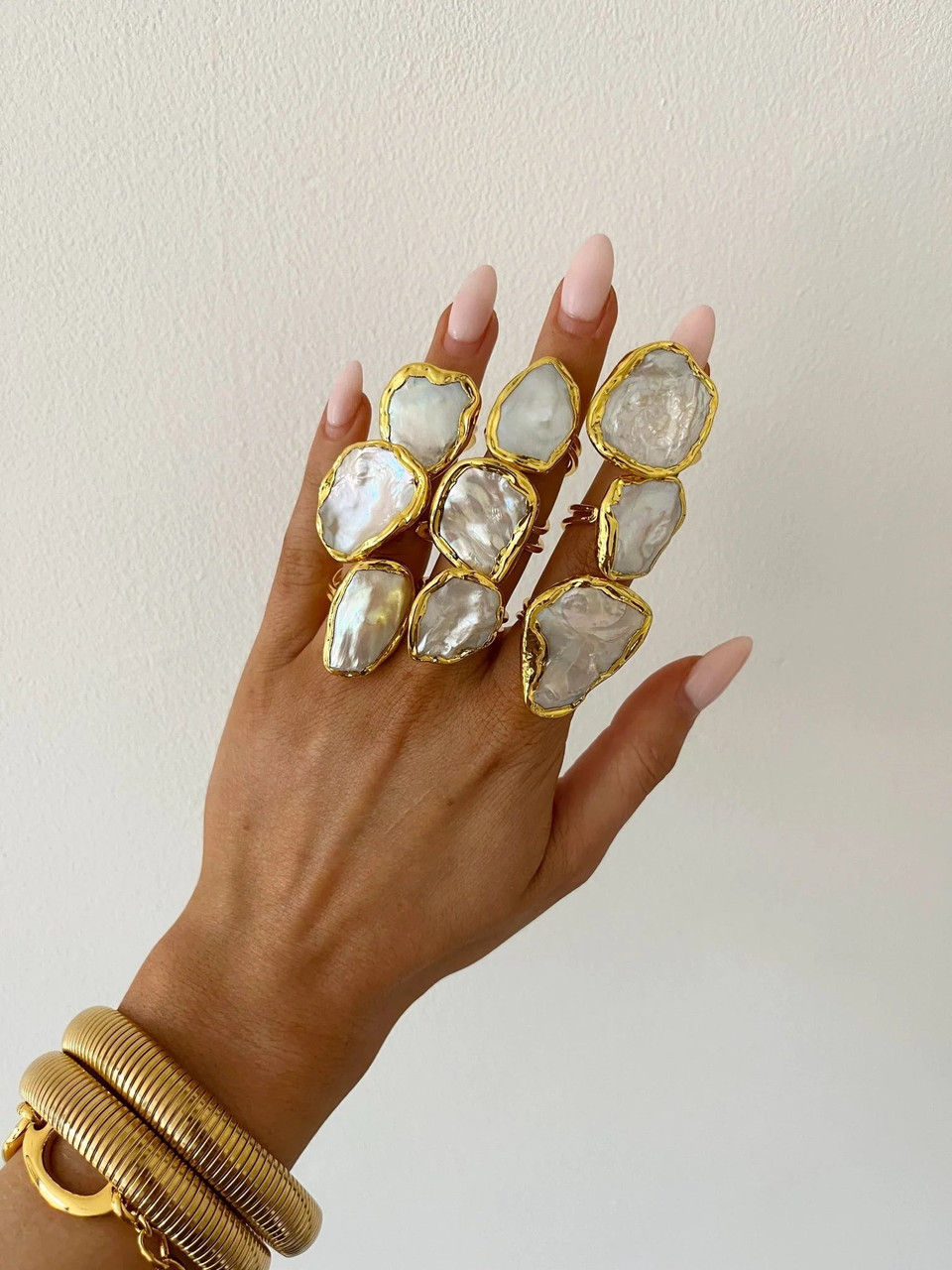 IVY PEARL RING - GOLD