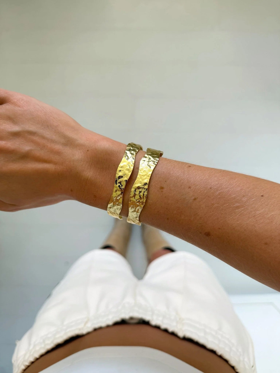 DOUBLE CUFF BRACELET - GOLD