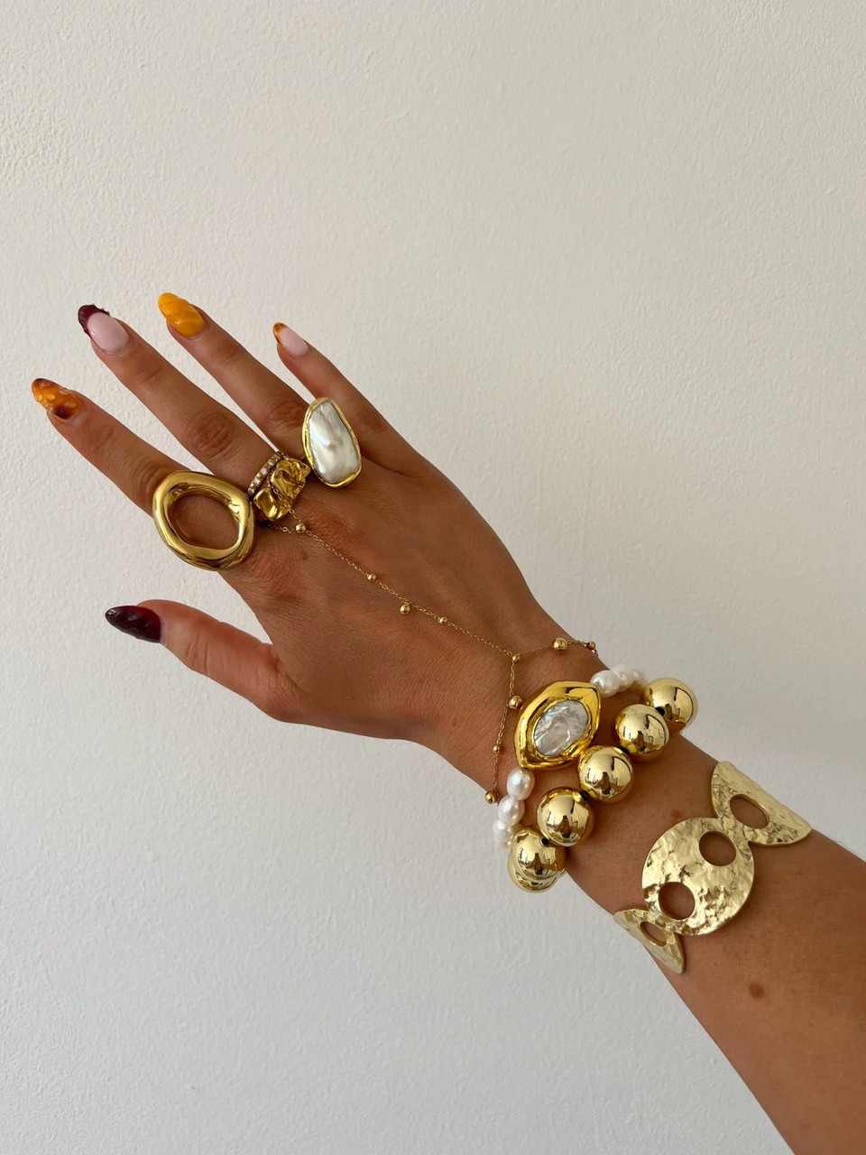 BUBBLE BALL BRACELET - GOLD