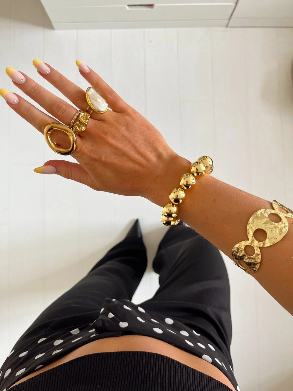 BUBBLE BALL BRACELET - GOLD