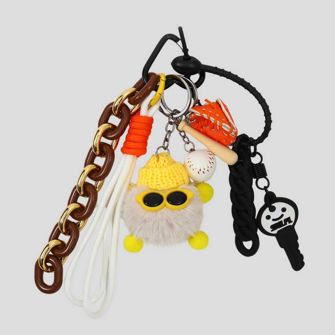BAG CHARM SET - YELLOW