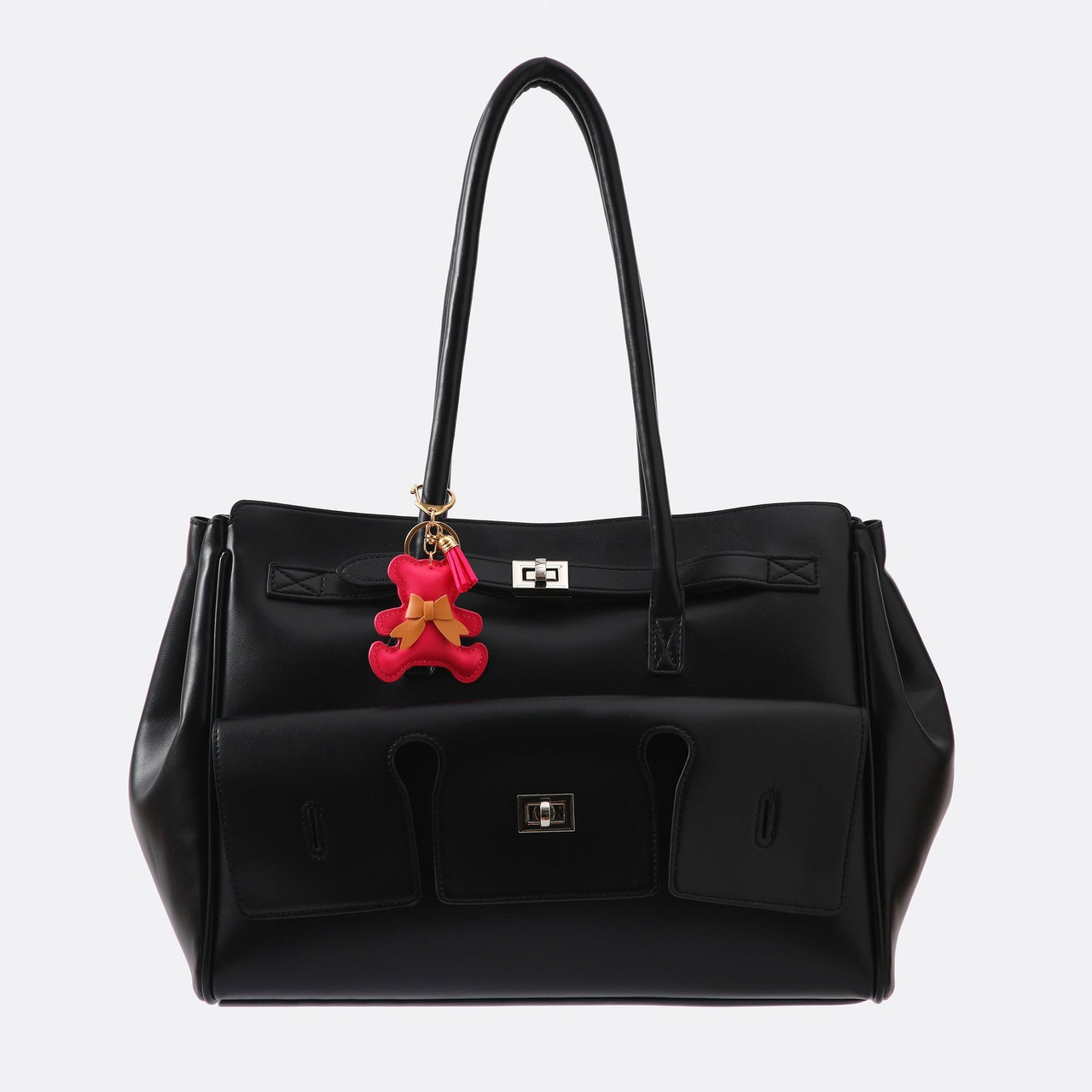 BEAR BAG CHARM - HOT PINK