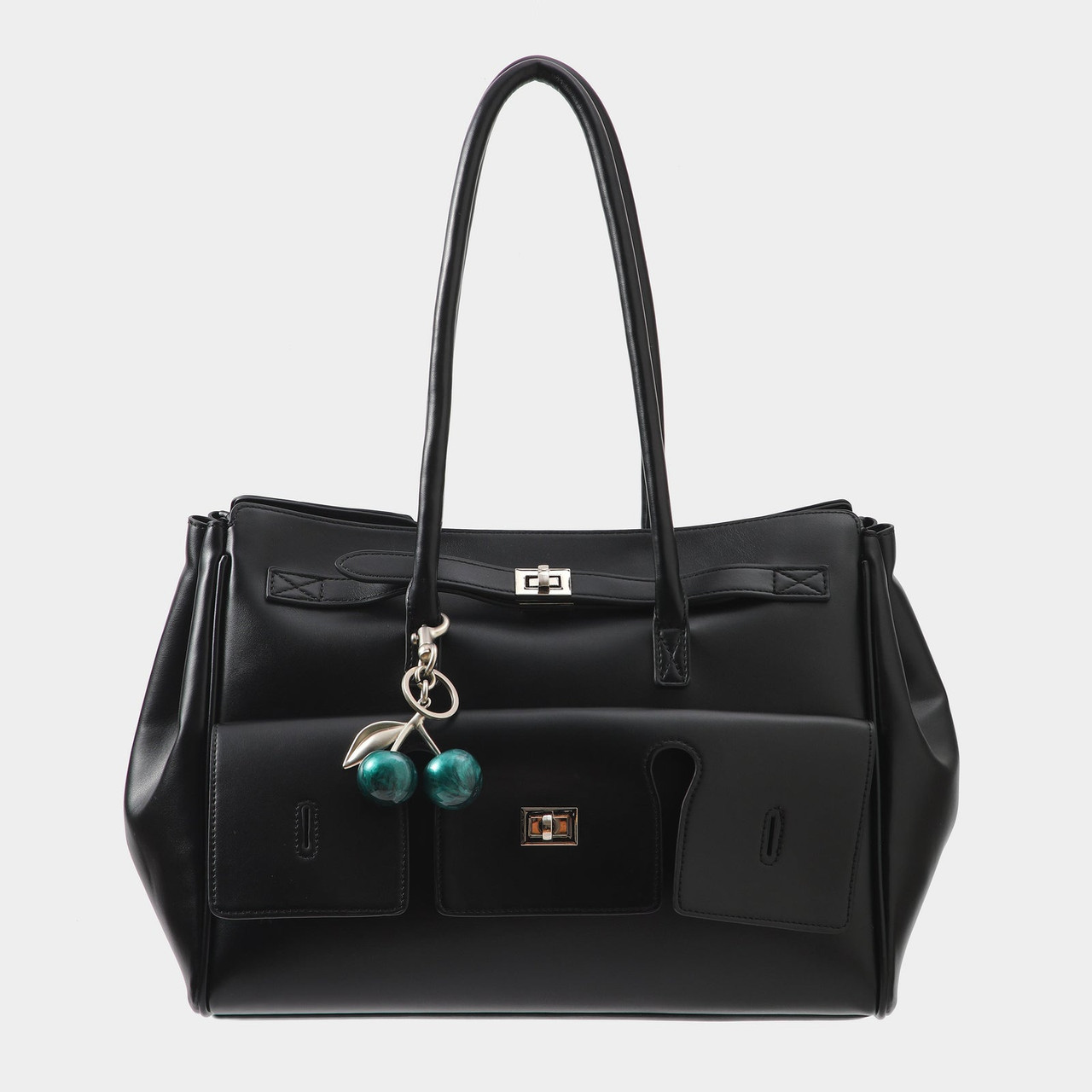 CHERRY BAG CHARM - GREEN
