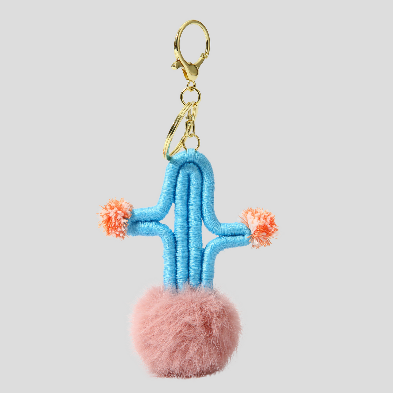 CACTUS BAG CHARM - BLUE