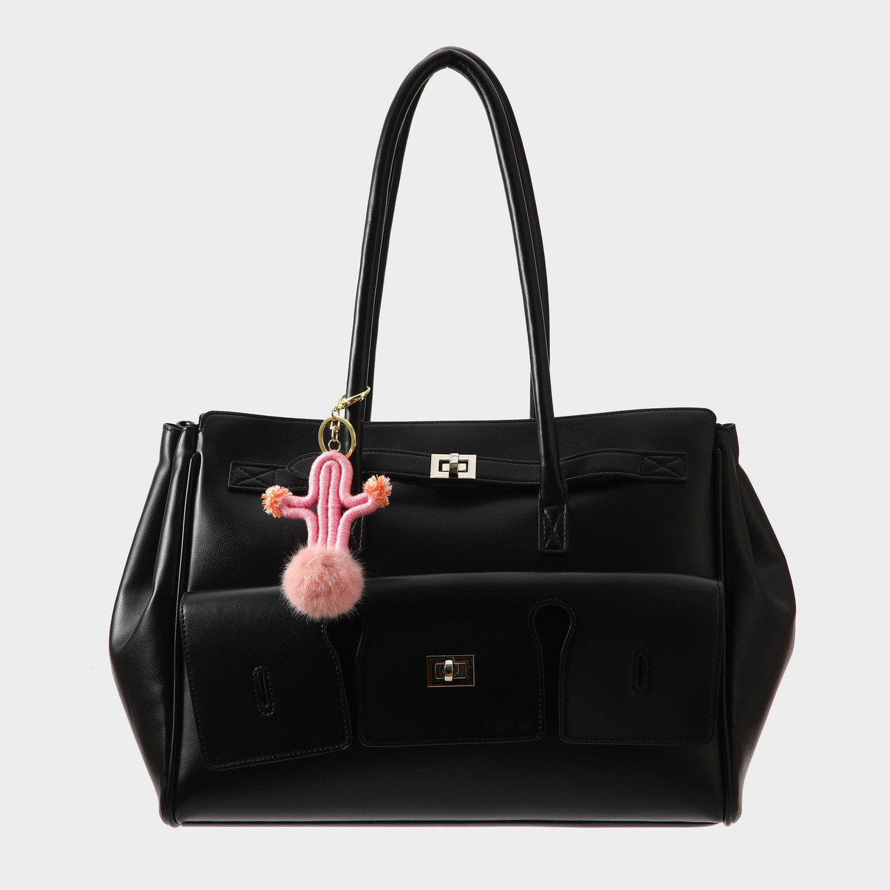 CACTUS BAG CHARM - LIGHT PINK