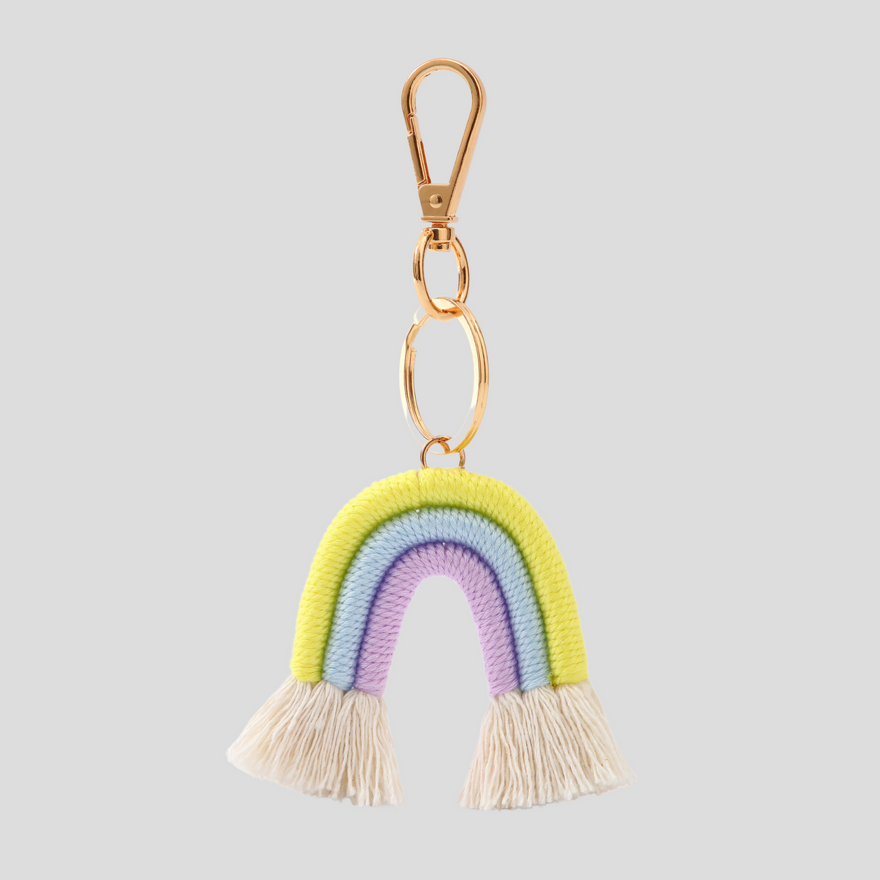 RAINBOW BAG CHARM - YELLOW