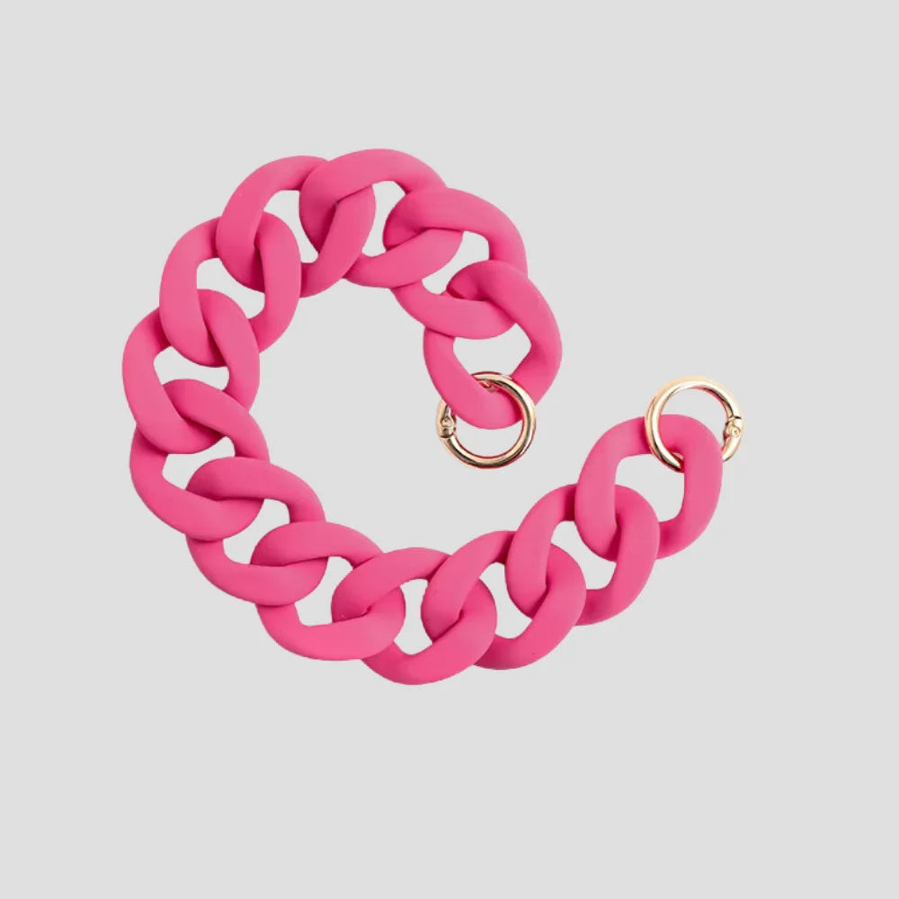 CHAIN BAG CHARM - PINK