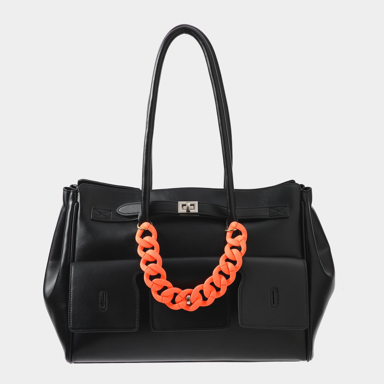 CHAIN BAG CHARM - ORANGE