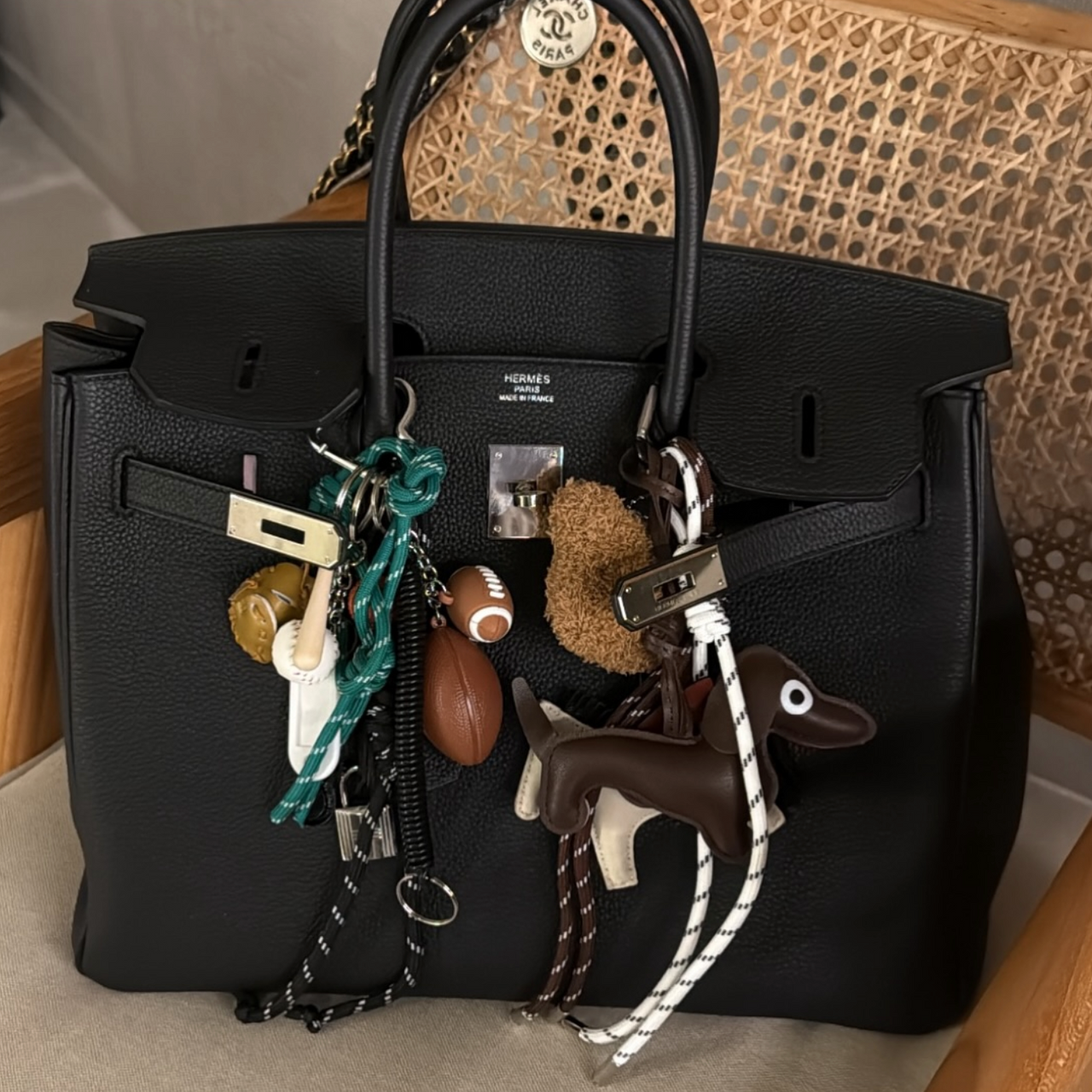BAG CHARM SET - GREEN
