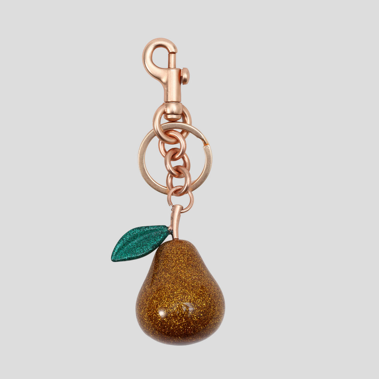 PEAR BAG CHARM - GREEN