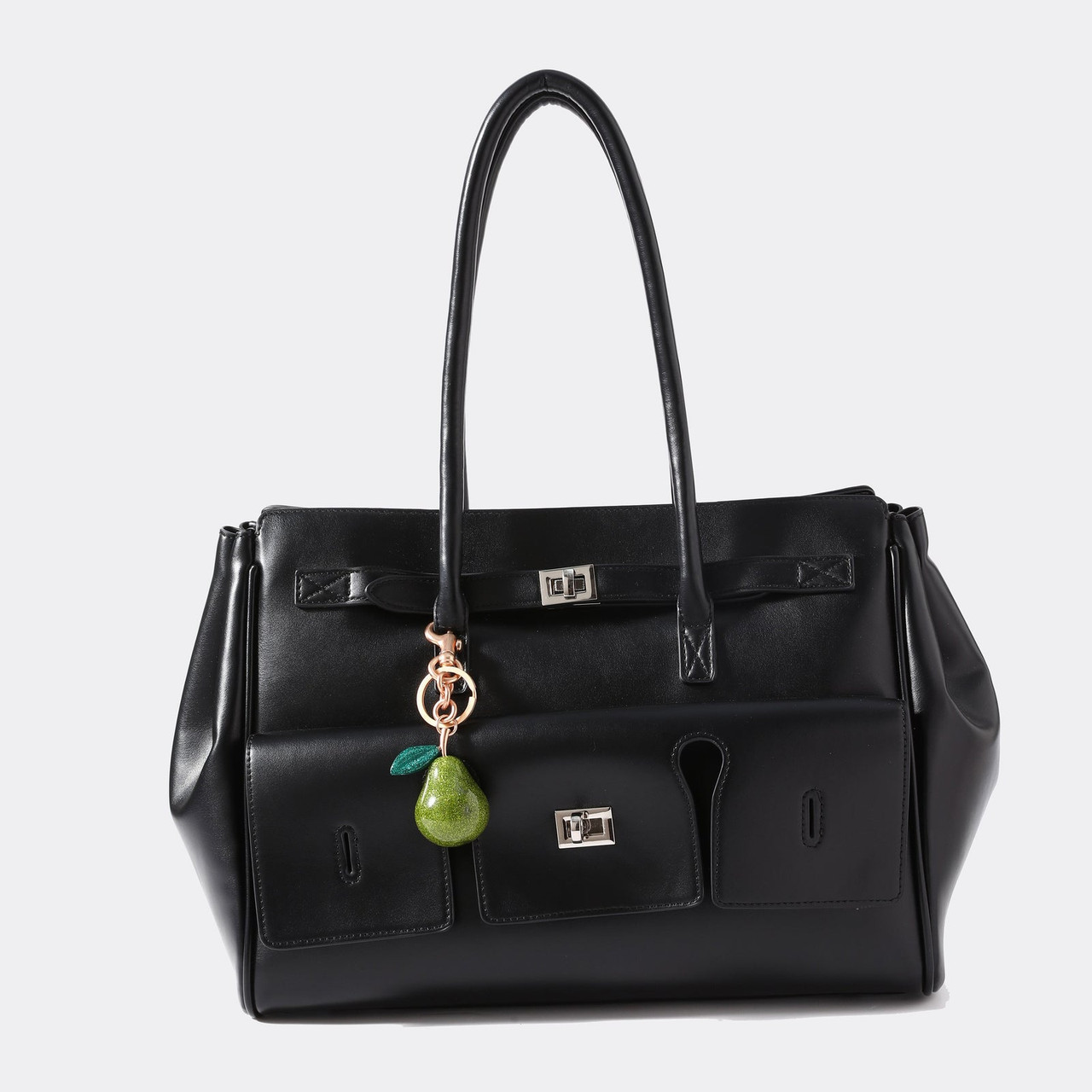 PEAR BAG CHARM - GREEN