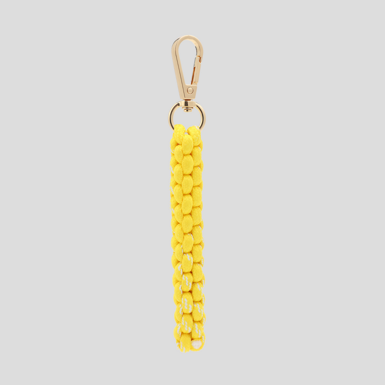 BRAIDED BAGCHARM - YELLOW