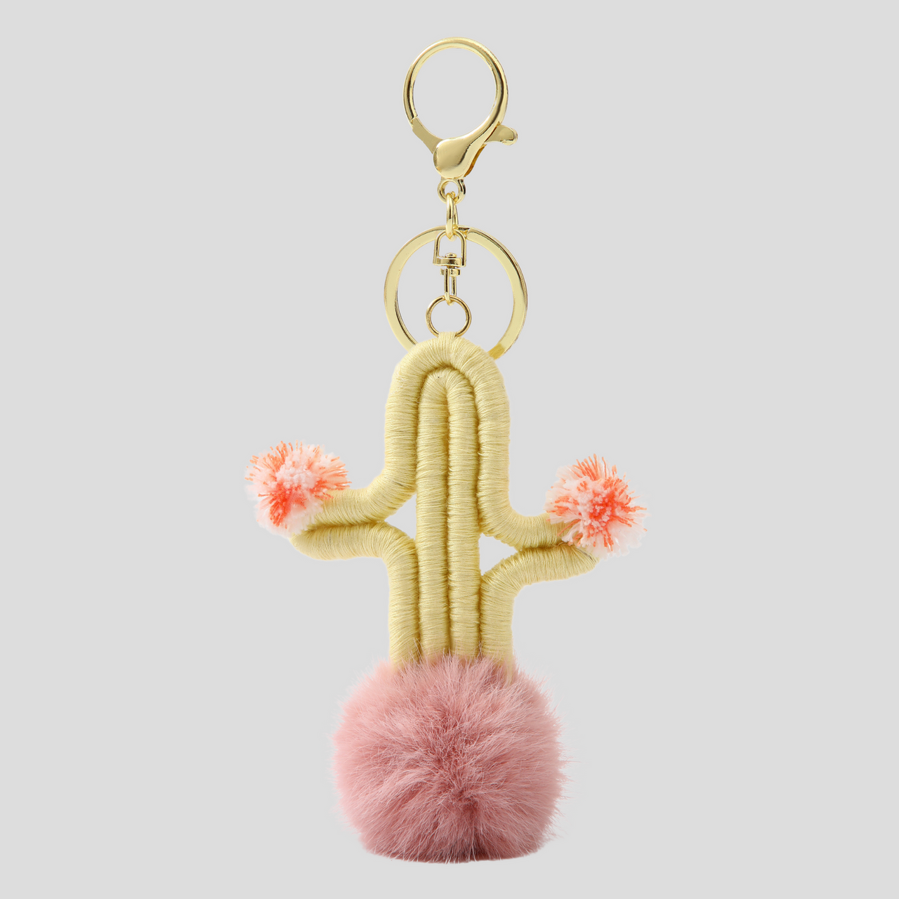 CACTUS BAG CHARM - YELLOW