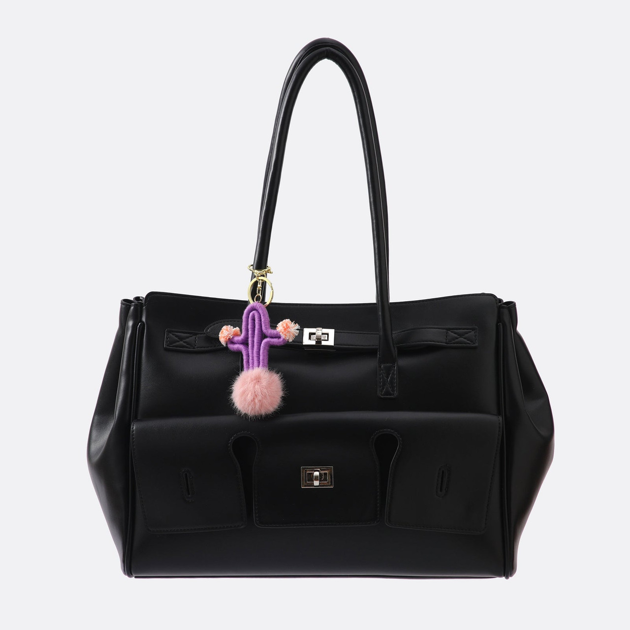 CACTUS BAG CHARM - LILAC