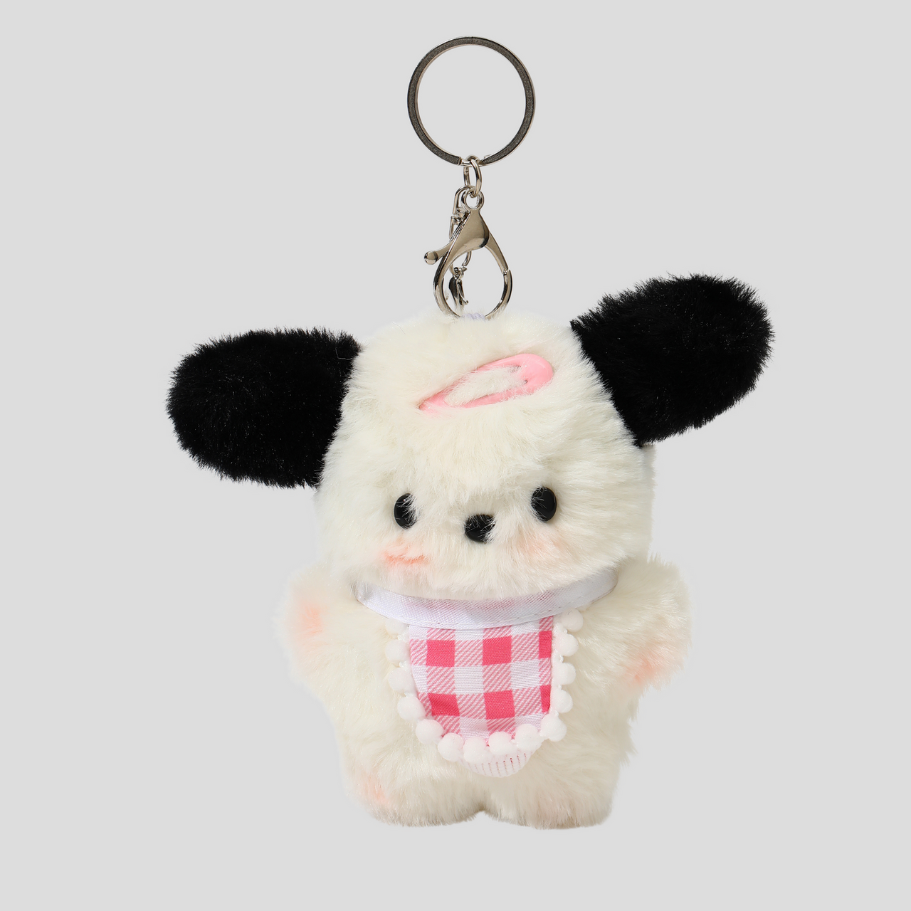 TEDDY BEAR BAG CHARM - WHITE