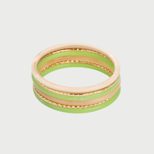 BANGLE BRACELET SET - LIME