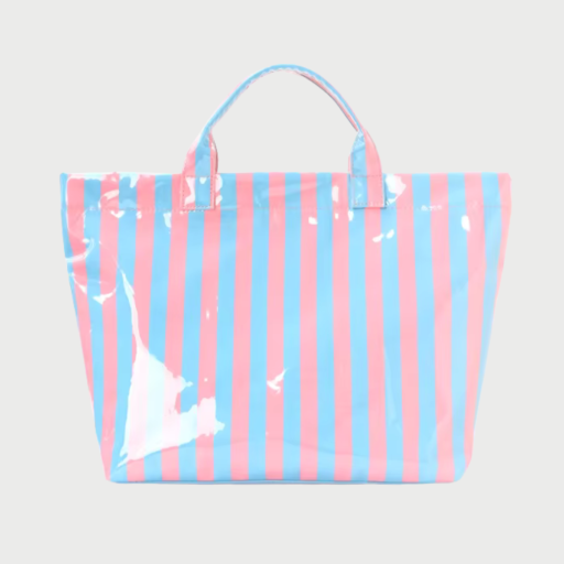 CITY GIRL TOTE BAG - BLUE/PINK