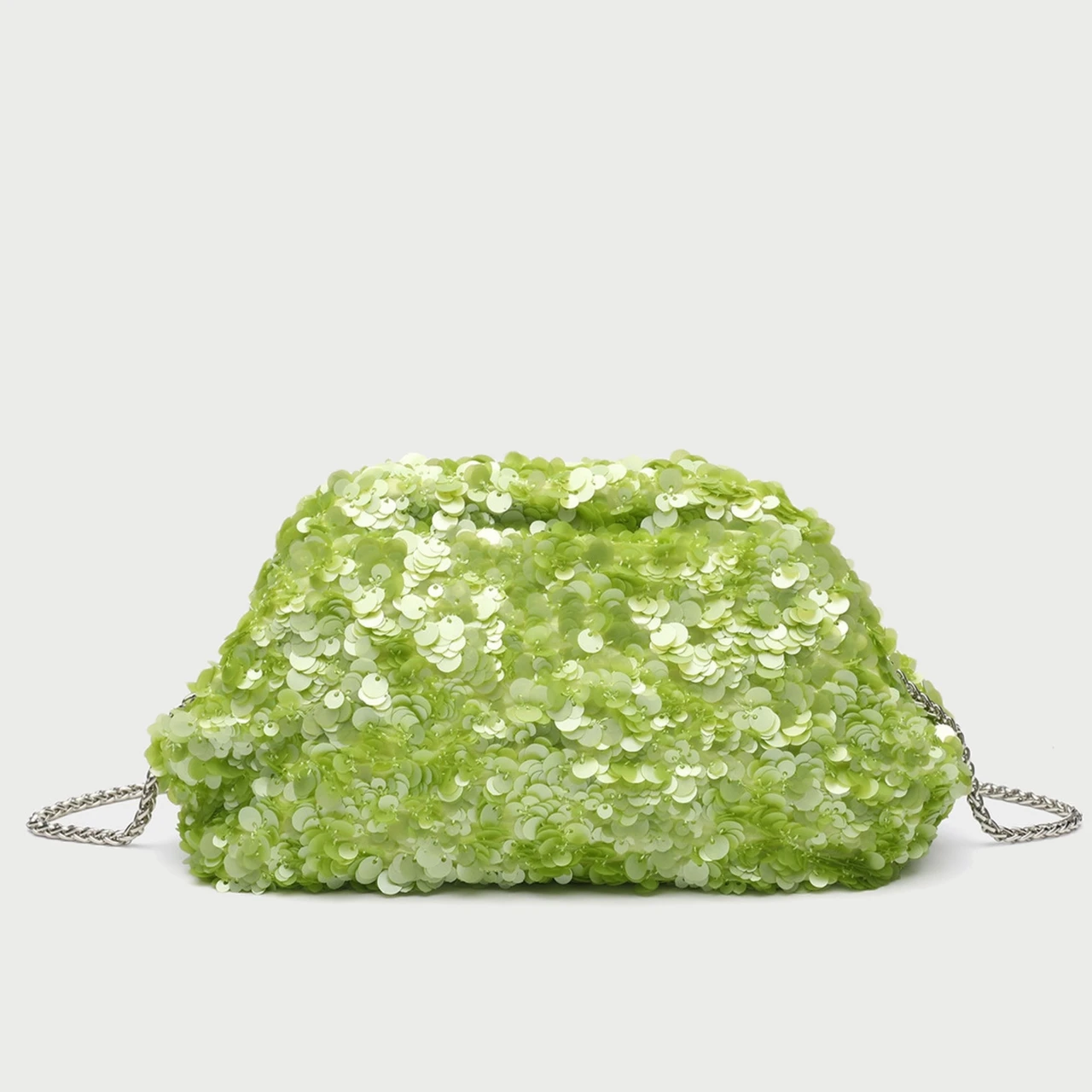 LA VILLE SEQUIN POUCH - GREEN