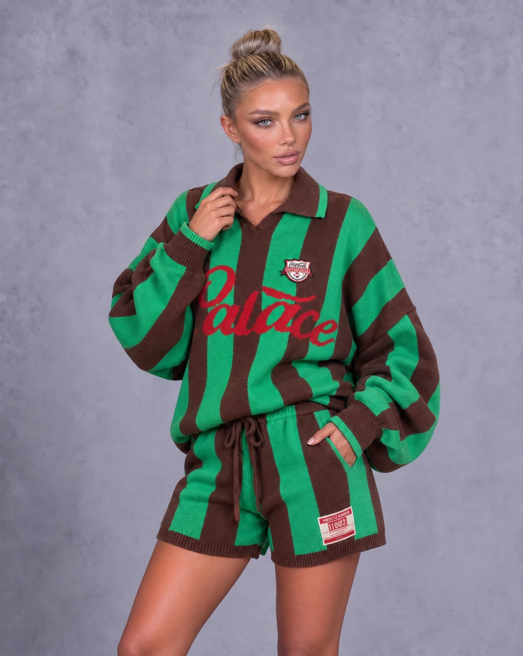 KIKI KNITTED STRIPED SET