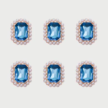 BUTTON COVERS BLUE