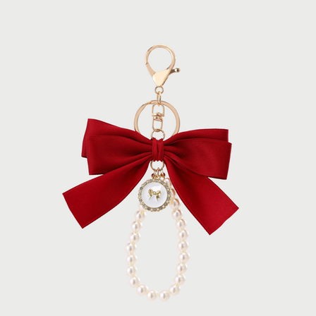 SILK BOW BAG CHARM