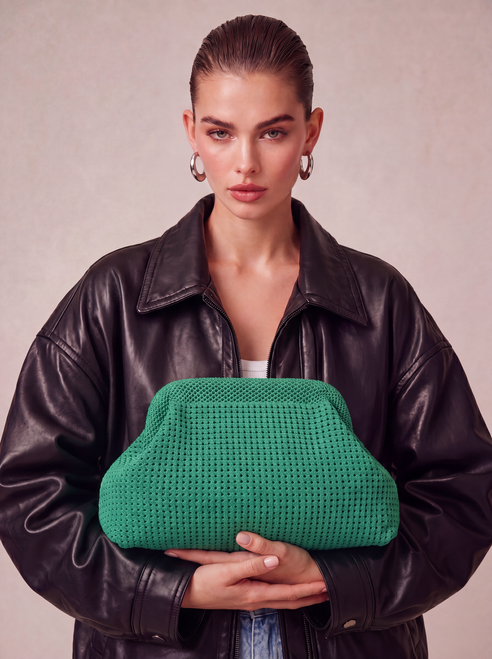 CITY GIRL POUCH MESH - GREEN
