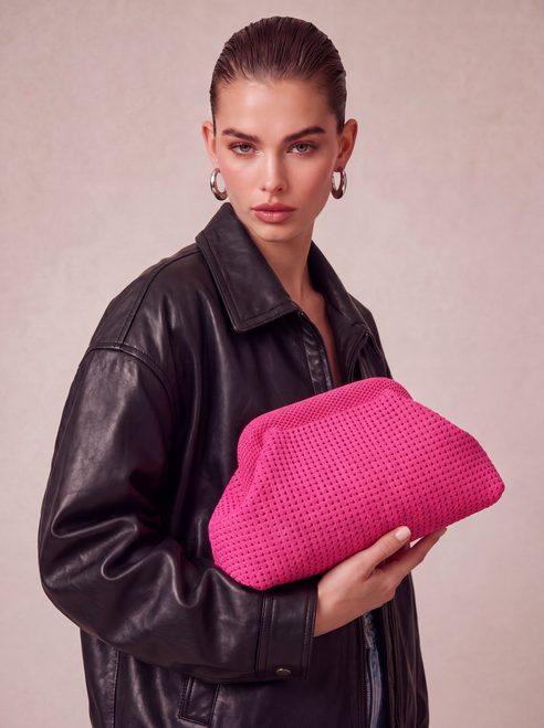 CITY GIRL POUCH MESH - HOT PINK