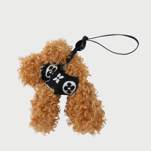 TOY POODLE CHARM - BROWN