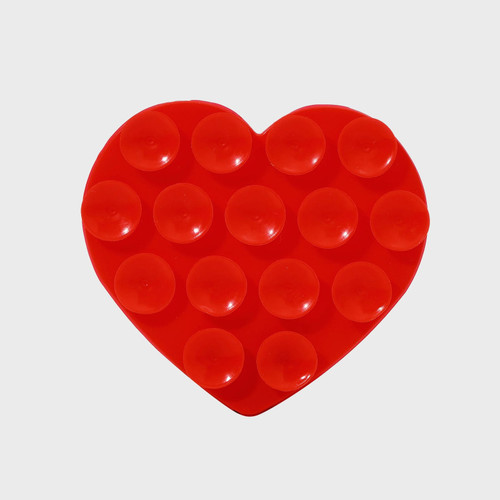 DOUBLE SUCTION HEART - RED