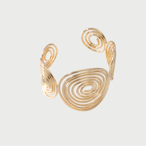 SWIRL BANGLE - GOLD