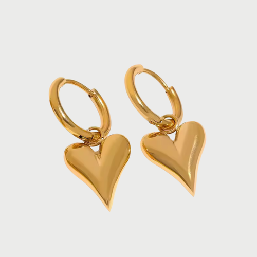 HEART EARRINGS - GOLD