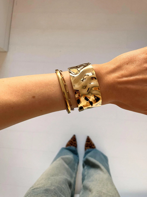 CLEO BANGLE BRACELET - GOLD