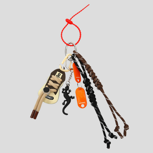 BAG CHARM SET - BROWN
