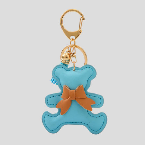 BEAR BAG CHARM - BLUE