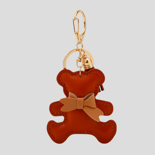 BEAR BAG CHARM - RUST